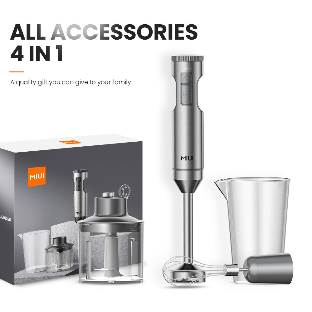 Miui liquidificador de mistura manual 1000w poderoso 4 em 1, misturador de alime